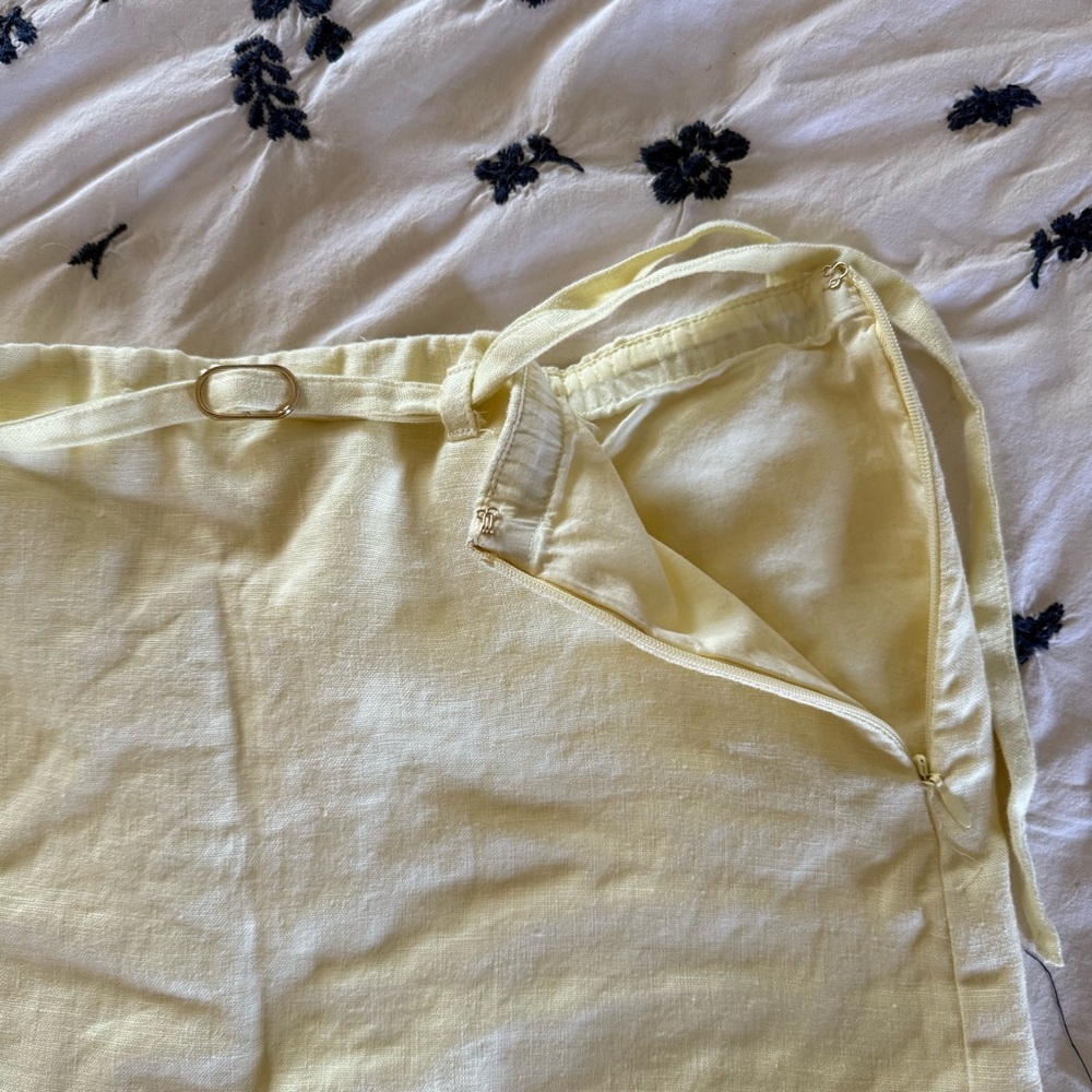 Abercrombie and fitch yellow linen skort - Picture 6 of 16